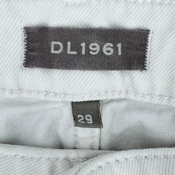 DL1961 Hepburn Jeans White 29 High Rise Wide Leg Tallic - Picture 6 of 10